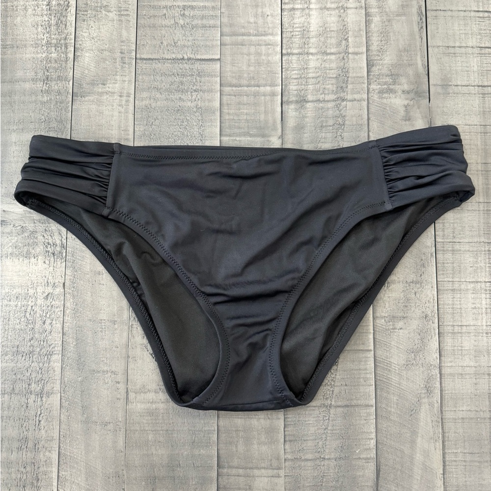 Women’s Shade & Shore Bathing Suit Bottom; Black; Size Large